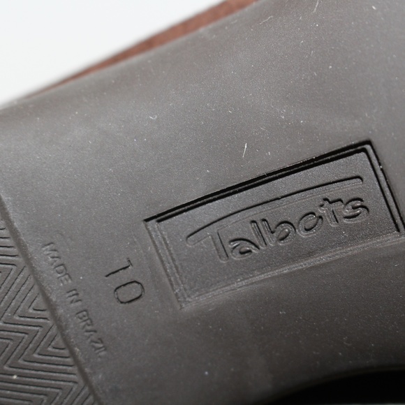 NWOT Talbots Suede Wool Lined Outdoor Slippers 10 - Picture 8 of 8